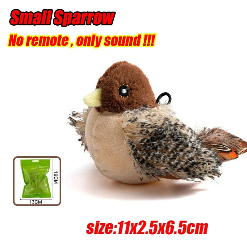 Engage Your Cat with the Flappy Bird Interactive Plush Toy - USB Rechargeable Remote Control for Endless Fun!