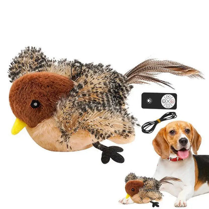 Engage Your Cat with the Flappy Bird Interactive Plush Toy - USB Rechargeable Remote Control for Endless Fun!