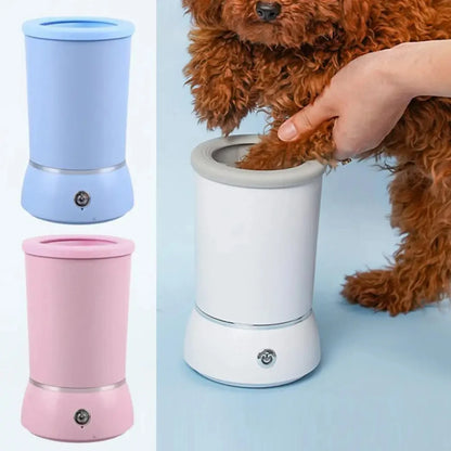 Revolutionary Portable Dog Paw Washer - Effortless Cleaning for Small to Medium Dogs and Cats, USB Rechargeable & Automatic!